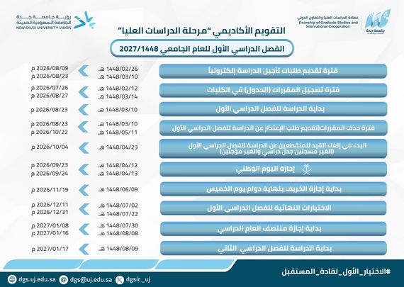 التقويم الاكاديمي